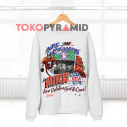 Vintage Salem Denver Broncos AFC Champs 1989 Shirt 3 Vintage Salem Denver Broncos Afc Champs 1989 White Sweatshirt