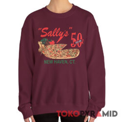 Vintage Sally Pizza 1988 New Haven CT 50th Anniversary Rare Shirt 4 Vintage Sally Pizza 1988 New Haven CT 50th Anniversary Rare Sweatshirt