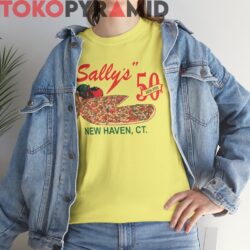 Vintage Sally Pizza 1988 New Haven CT 50th Anniversary Rare Shirt 2 Vintage Sally Pizza 1988 New Haven CT 50th Anniversary Rare