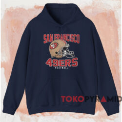 Vintage San Francisco 49ers Football T-shirt 2 Vintage San Francisco 49ers Football T shirt Navy Hoodie