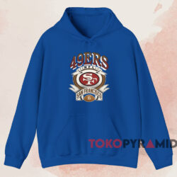 Vintage San Francisco 49ers NFL T-shirt 2 Vintage San Francisco 49ers Nfl T shirt Blue Hoodie