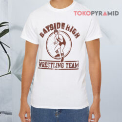 Vintage Saved By The Bell Bayside High Wrestling Team White T shirt