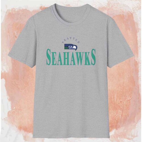 Vintage Seattle Seahawks Football Tee Grey T shirt