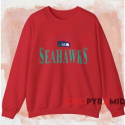 Vintage Seattle Seahawks Football Tee Red Sweatshirt