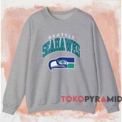 Vintage Seattle Seahawks Logo Shirt Grey Sweatshirt