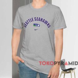 Vintage Seattle Seahawks Logo Shirt Grey T shirt