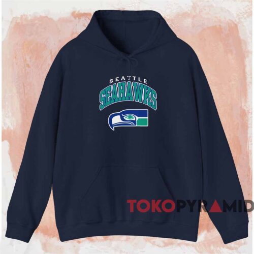 Vintage Seattle Seahawks Logo Shirt Navy Hoodie