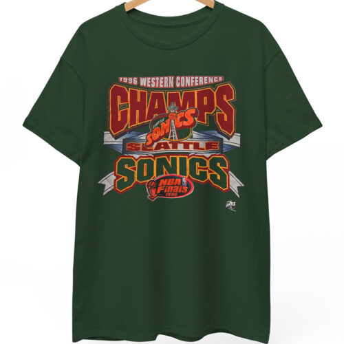 Vintage Seattle Sonics 1996 Western Conference Champs Shirt