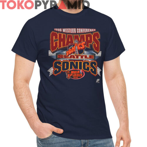 Vintage Seattle Sonics 1996 Western Conference Champs Shirt