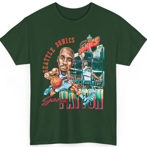 Vintage Seattle Supersonics Gary Payton Big Head Shirt Vintage Seattle Supersonics Gary Payton Big Head Shirt