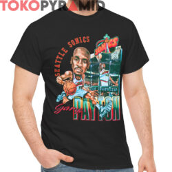 Vintage Seattle Supersonics Gary Payton Big Head Shirt