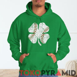 Vintage Shamrock Baseball St Patricks Day Shirt Hoodie