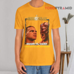 Vintage Shawn Vs Vader Wwf Summerslam 1996 Yellow T shirt