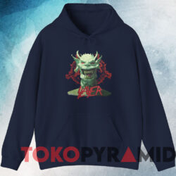 Vintage Slayer Root Of All Evil 1990 T-shirt 4 Vintage Slayer Root Of All Evil 1990 T shirt Navy Hoodie