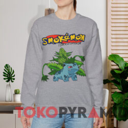 Vintage Smokemon Pokemon Parody T-shirt 2 Vintage Smokemon Pokemon Parody T shirt Grey Sweatshirt