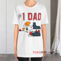 Vintage Snoopy #1 Dad Peanuts White T shirt