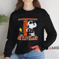 Vintage Snoopy Joe Cleveland Shirt Black Sweatshirt