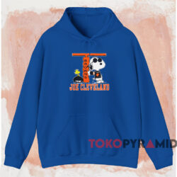 Vintage Snoopy Joe Cleveland Shirt Blue Hoodie