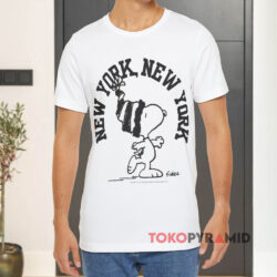 Vintage Snoopy Peanuts New York Big Logo White T shirt