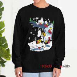 Vintage Snoopy Woodstock Snow Christmas Shirt 4 Vintage Snoopy Woodstock Snow Christmas Long sleeved