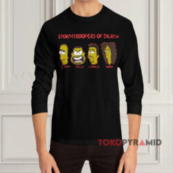 Vintage SOD Stormtroopers Of Death Simpsons Shirt 3 Vintage Sod Stormtroopers Of Death Simpsons Black Long sleeved