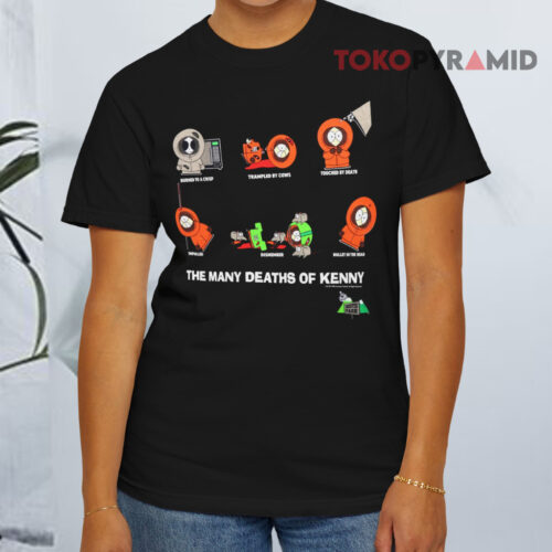 Vintage South Park The Many Deaths Of Kenny Black T shirt Vintage South Park The Many Deaths Of Kenny Black T shirt