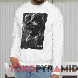 Vintage Spiderman 3 Symbiote Suit T-shirt 3 Vintage Spiderman 3 Symbiote Suit T shirt White Sweatshirt