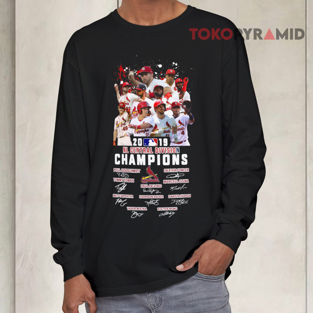 Vintage St Louis Cardinals Nl Central Division Signatures Champions Long sleeved Vintage St Louis Cardinals Nl Central Division Signatures Champions Long sleeved