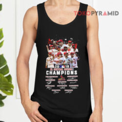 Vintage St. Louis Cardinals NL Central Division Signatures Champions Shirt 2 Vintage St Louis Cardinals Nl Central Division Signatures Champions Tank Top