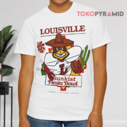 Vintage St Louisville Cardinals 1991 Fiesta Bowl White T shirt