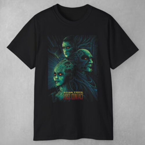 Vintage Star Trek First Contact 50th Anniversary T shirt