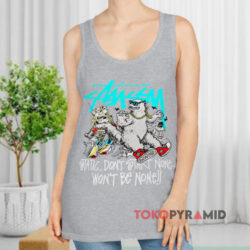 Vintage Stussy Godzilla Shirt 2 Vintage Stussy Godzilla Tank Top