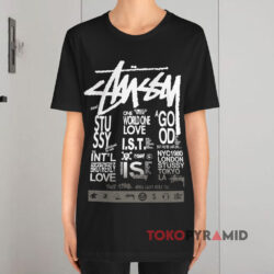 Vintage Stussy International One Love Skate Shirt - TokoPyramid