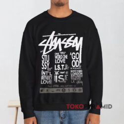 Vintage Stussy International One Love Skate Shirt - TokoPyramid