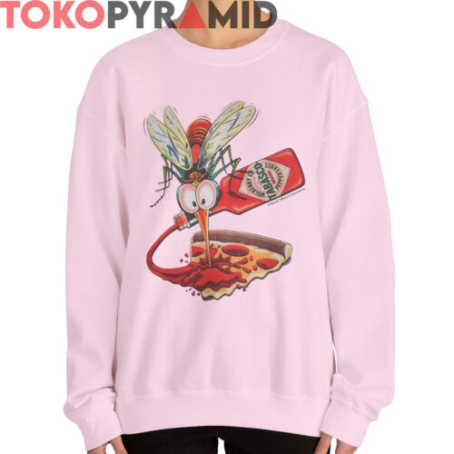 Vintage Tabasco Hot Sauce Mosquito Shirt 2 Sided