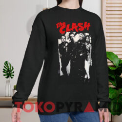 Vintage The Clash Band T-shirt 3 Vintage The Clash Band T shirt Black Sweatshirt
