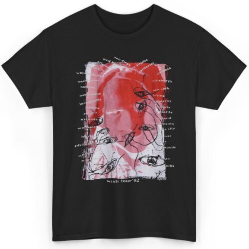 Vintage The Cure 1992 Wish Tour Shirt Vintage The Cure 1992 Wish Tour Shirt