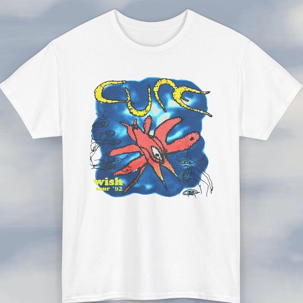Vintage The Cure Wish Tour 92 Shirt Vintage The Cure Wish Tour 92 Shirt