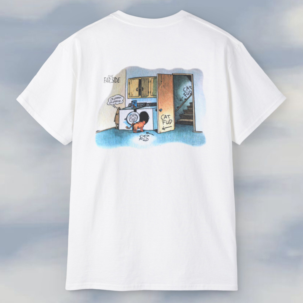 Vintage The Far Side Cat Fud Dog Trap T shirt Vintage The Far Side Cat Fud Dog Trap T shirt