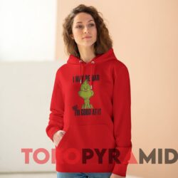 Rare Vintage The Grinch Dr.Seuss I May Be Bad Christmas Sweatshirt 3 Vintage The Grinch Dr.Seuss I May Be Bad Christmas Sweatshirt Red Hoodie