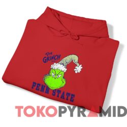 Rare Vintage Dr. Seuss The Grinch Penn State Sweatshirt 3 Vintage The Grinch Dr.Seuss Penn State Sweatshirt Red Hoodie.