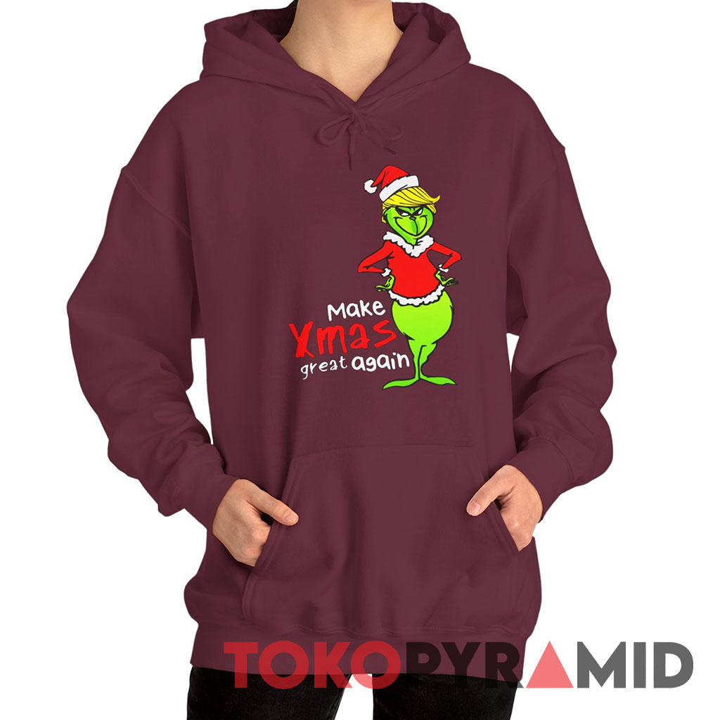 Vintage The Grinch Make Xmas Great Again Donald Trump Hoodie Vintage The Grinch Make Xmas Great Again Donald Trump Hoodie