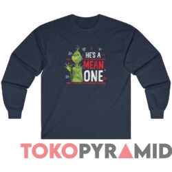 Rare Vintage The Grinch Me Being Jolly He's A Mean One Sweater 4 Vintage The Grinch Me Being Jolly He's A Mean One Sweater Navy Long sleeved