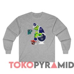 Vintage The Grinch New York Giants Football Dallas Cowboys Philadelphia Eagles Sweater 4 Vintage The Grinch New York Giants Football Dallas Cowboys Philadelphia Eagles Sweater Grey Long sleeved