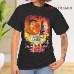Vintage The Rock Vs Stone Cold 1999 Wwf Wrestlemania Xv The Ragin Black T shirt