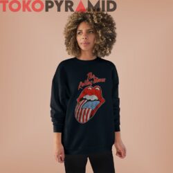 Vintage The Rolling Stones American Flag Tongue Rare Shirt 2 Vintage The Rolling Stones American Flag Tongue Rare Black Sweatshirt