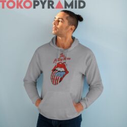 Vintage The Rolling Stones American Flag Tongue Rare Shirt 4 Vintage The Rolling Stones American Flag Tongue Rare Grey Hoodie