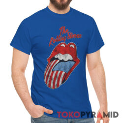 Vintage The Rolling Stones American Flag Tongue Rare T Shirt
