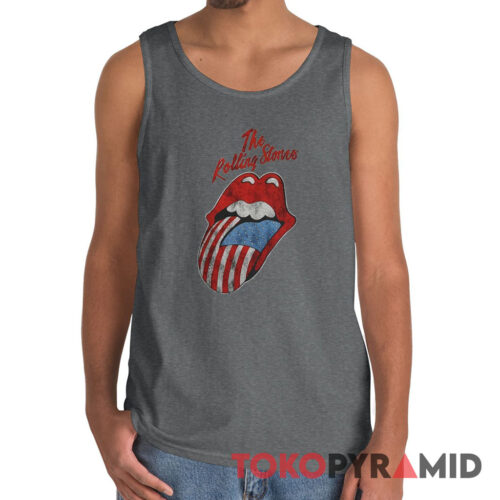 Vintage The Rolling Stones American Flag Tongue Rare Tank Top Vintage The Rolling Stones American Flag Tongue Rare Tank Top