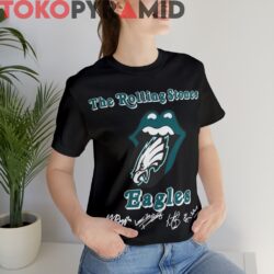 Vintage The Rolling Stones Eagles Signature Rare Black T shirt